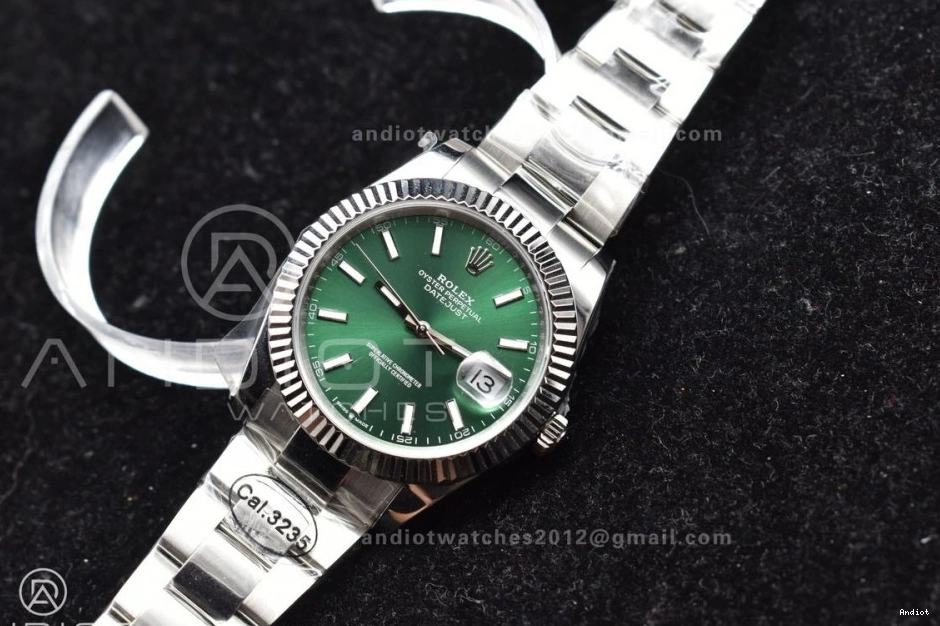 1:1 Dial Bracelet Green Steel 126334 on DateJust 904L Oyster Sundust Edition SA3235 DIWF Best 41 1108